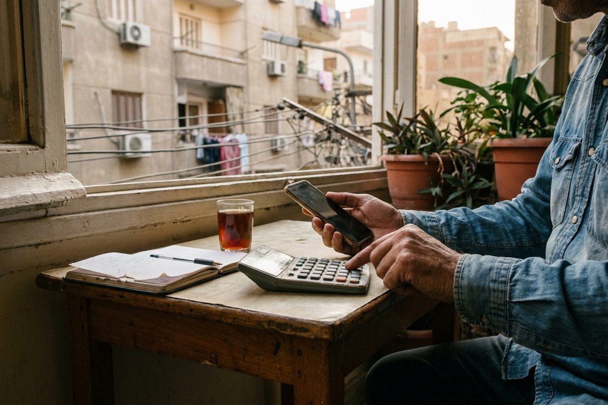 حساب الإجمالي: القسط الشهري مضروبًا في عدد الشهور مقابل سعر الكاش